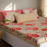 Checkered Red Florence - Bedset